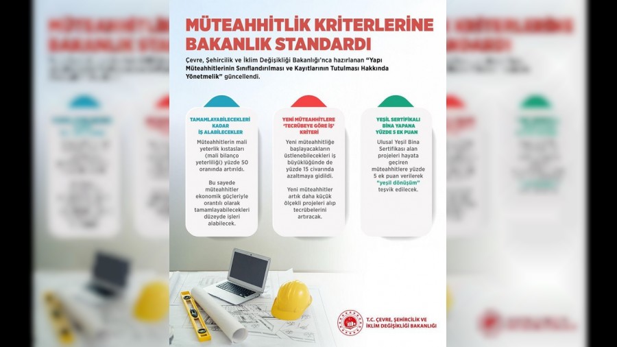 Mteahhitlik Kriterlerine Standart Getirildi