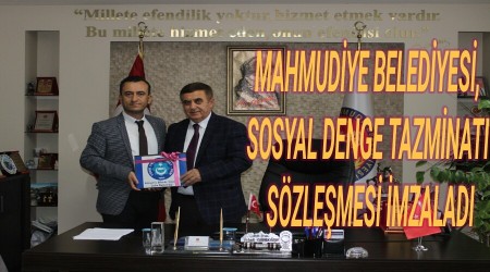 Mahmudiye belediyesi, sosyal denge tazminat szlemesi imzalad