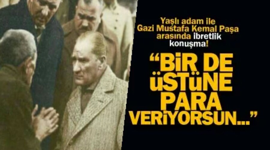 Bir de stne para veriyorsun