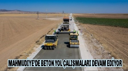 MAHMUDYEDE BETON YOL ALIMALARI DEVAM EDYOR