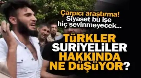 Trkler, Suriyeliler hakknda ne dnyor?  