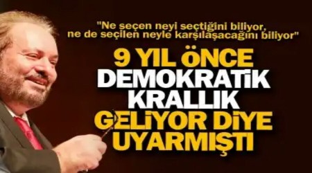 Demokratik krallk ektik, onu biiyoruz