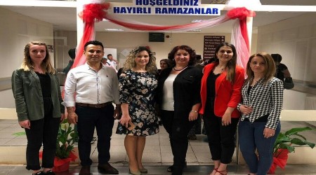 ESOG HASTANESݒNDE HASTANE PERSONEL VE HASTA YAKINLARI FTARDA BR ARAYA GELD