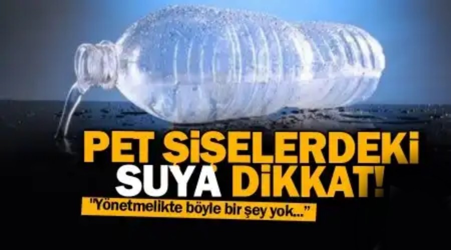 Pet ielerdeki suya dikkat!