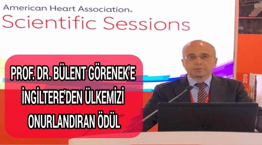 PROF. DR. BLENT GRENEK'E NGLTERE'DEN LKEMZ ONURLANDIRAN DL