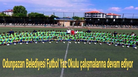 Odunpazar Belediyesi Futbol Yaz Okulu almalarna devam ediyor