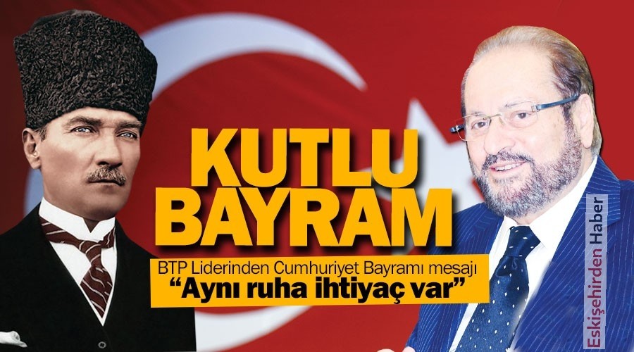 Prof. Dr. Haydar Ba'tan Cumhuriyet Bayram mesaj