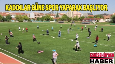 KADINLAR GNE SPOR YAPARAK BALIYOR