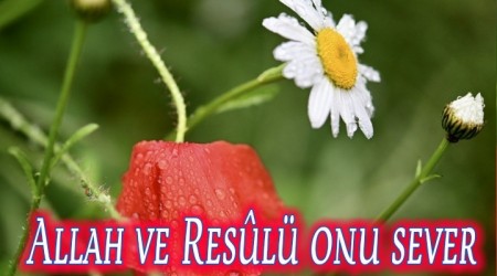 Allah ve Resl onu sever