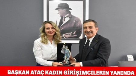 BAKAN ATA KADIN GRMCLERN YANINDA