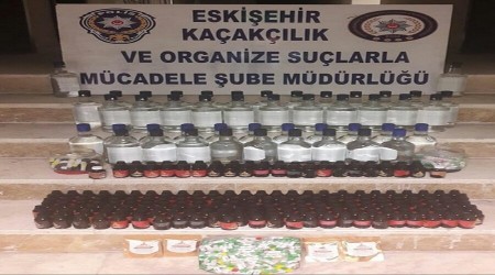 Eskiehirde Sat yasaklanm 46 adet etil alkol ele geirildi