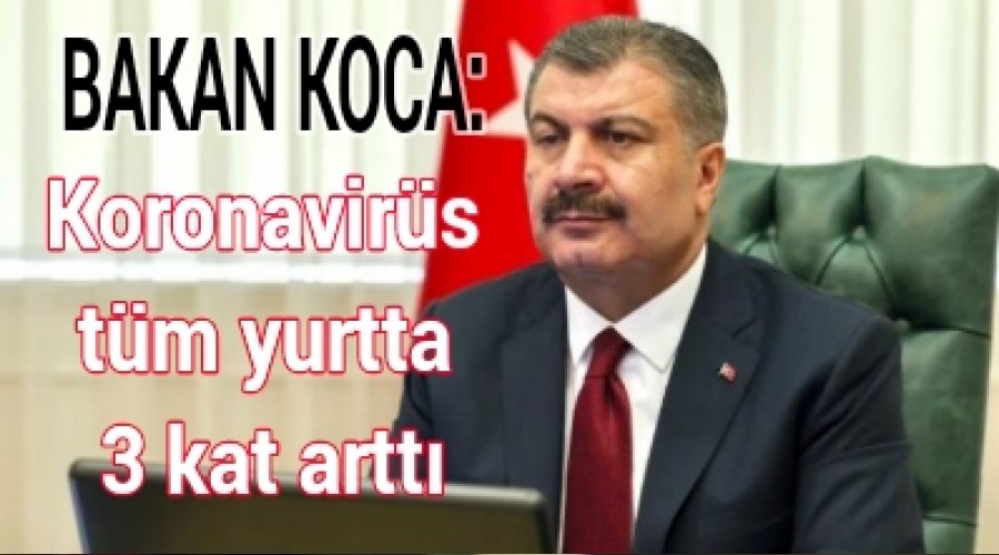 Koronavirs tm yurtta 3 kat artt