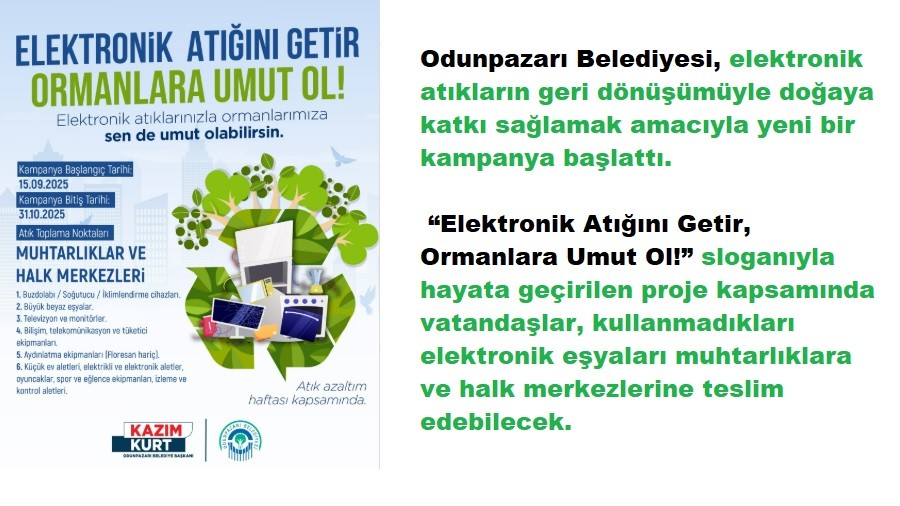 Elektronik Atn Getir, Ormanlara Umut Ol! 