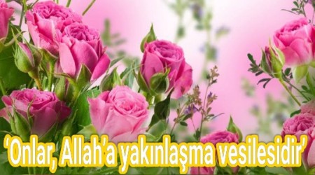 Onlar, Allaha yaknlama vesilesidir