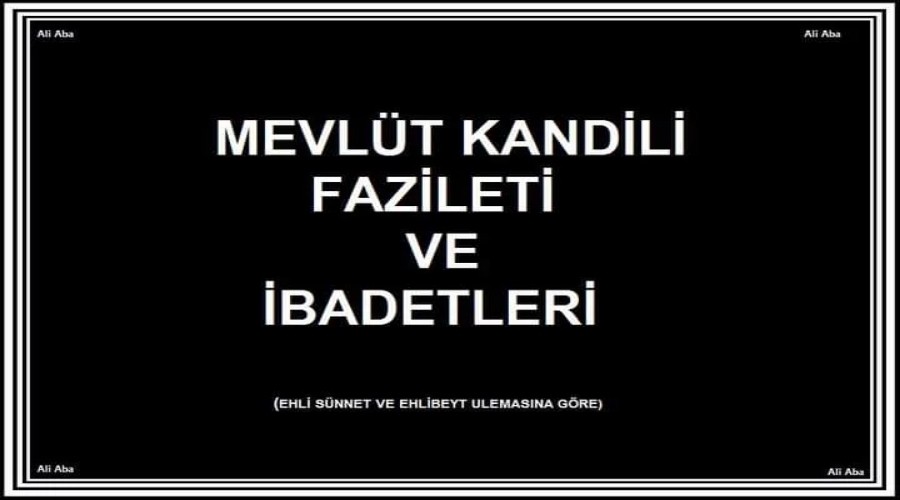 MEVLT KANDL FAZLET VE BADETLER