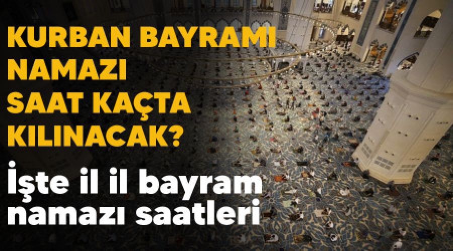 Eskiehir'de Kurban Bayram Namaz Saat Kata Klnacak