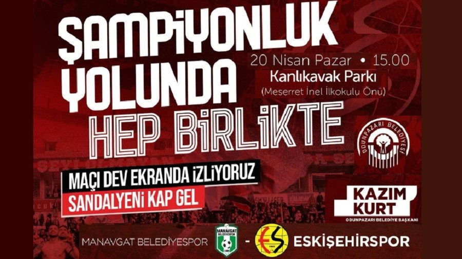 Haydi Eskiehir, hep birlikte ampiyonlua