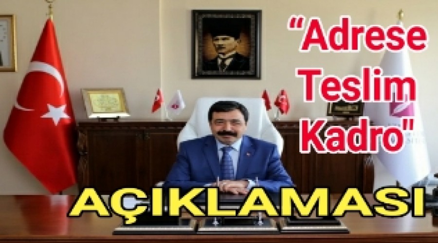 O niversiteden Adrese Teslim Kadro' Aklamas